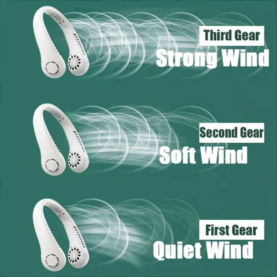 Portable Bladeless Hanging Neck Fan
