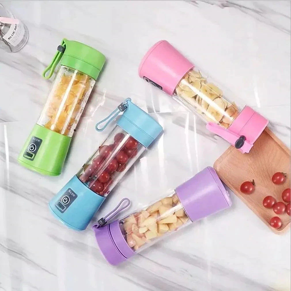 USB Rechargeable 6-Blade Portable Electric Juicer Blender
