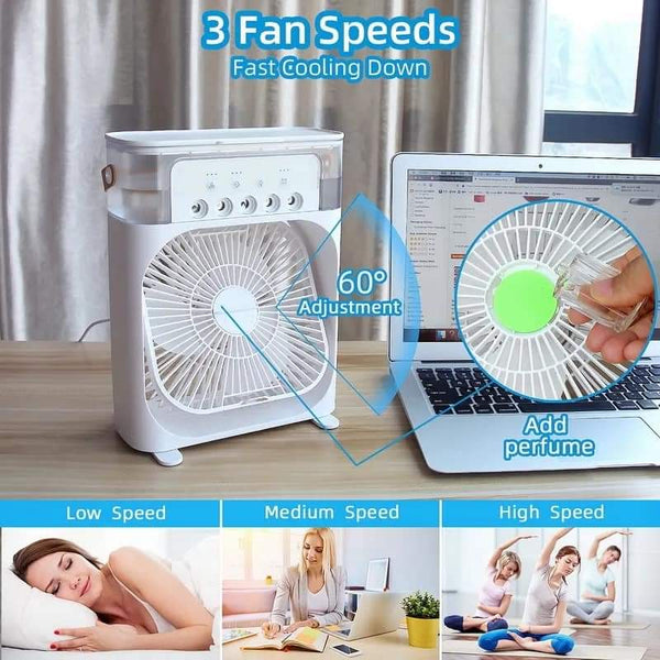 Mini USB Fan With Mist Water Spray Mini Cooler for Office Kitchen and Home