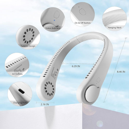Portable Bladeless Hanging Neck Fan